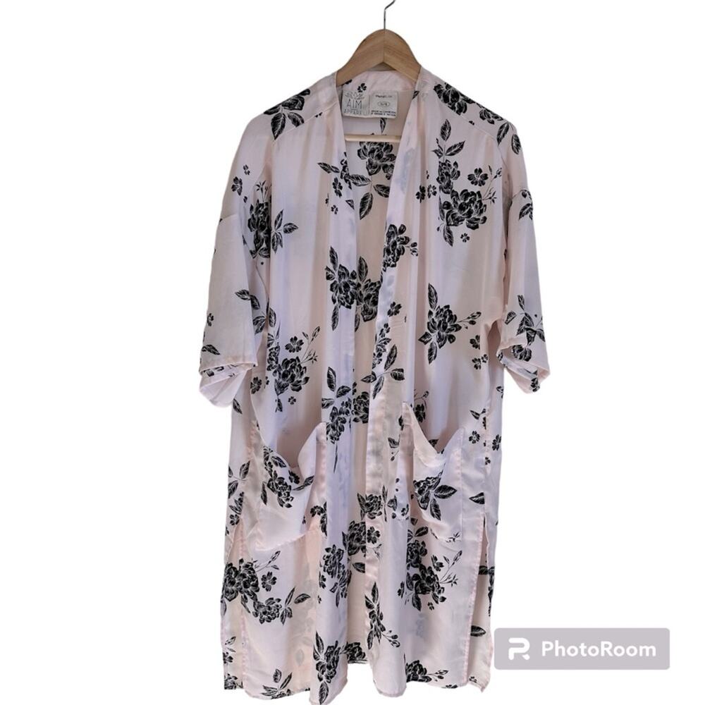 Aim apparel women’s kimono one size pink
